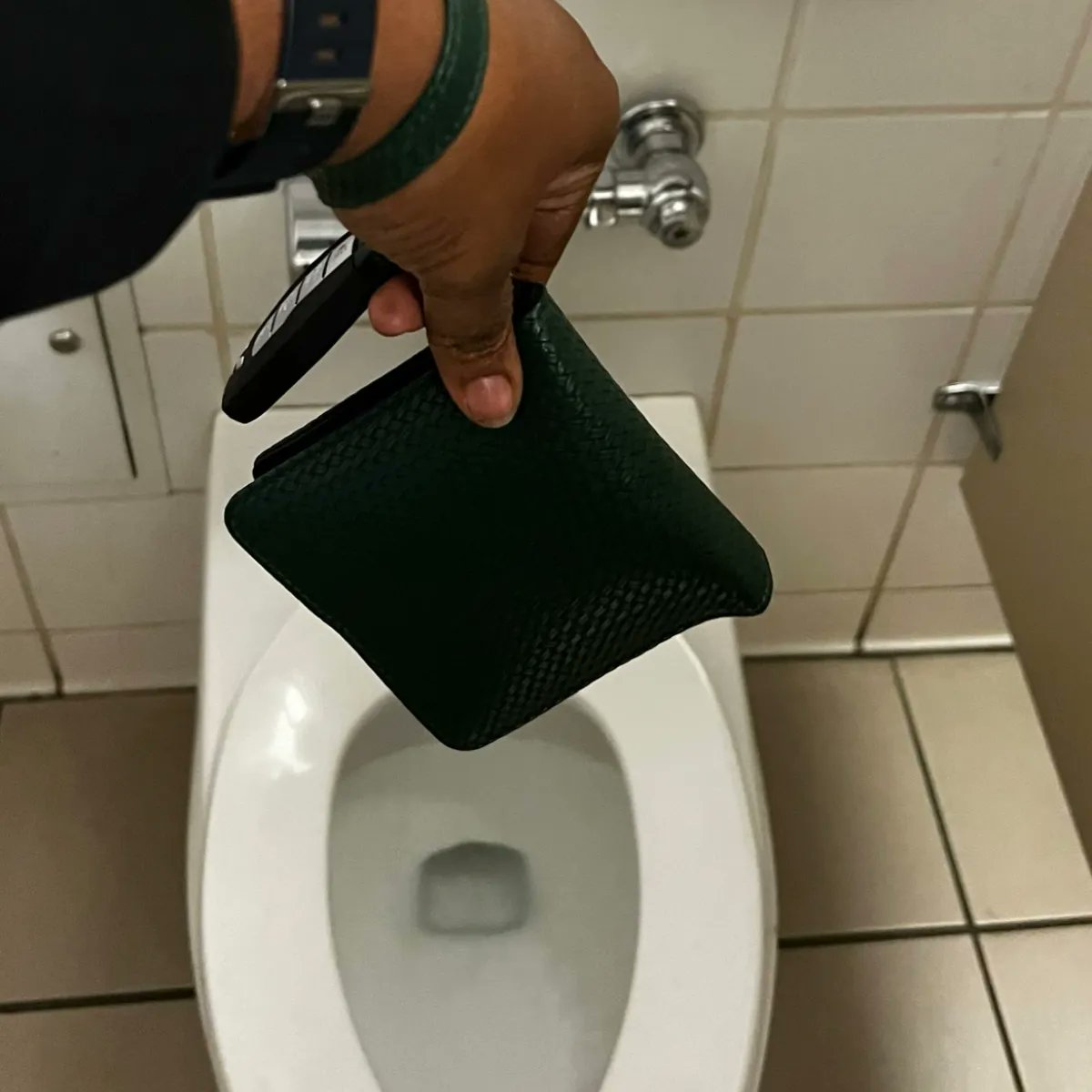 PantyBuddy is your best friend in a public toilet!  Get yours at pantybuddy.com