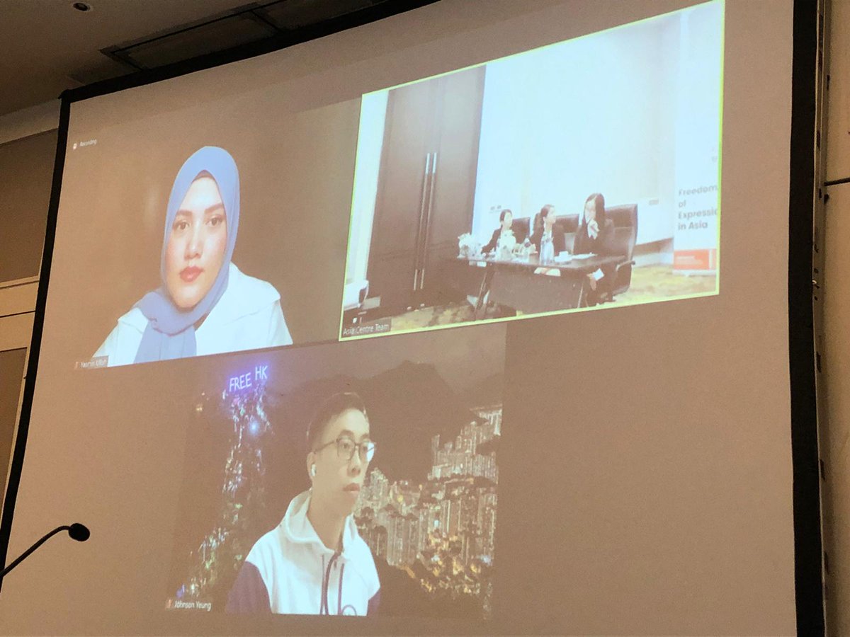 asiacentre_org's tweet photo. Finally, our last panel for the day and closing panel for this 7th International Conference on "Freedom of Expression in Asia": @DestnJustice. Destination Justice will convene a panel on Freedom of expression and the experience of Asia's human rights Defenders. 

#Conference https://t.co/W0eTPM418Q