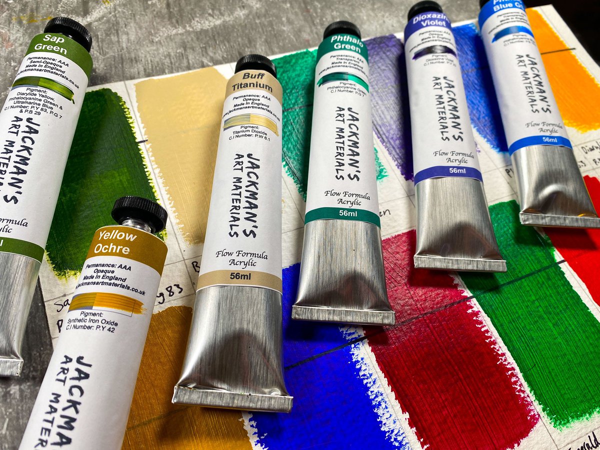 JackmansArt's tweet photo. Brand NEW Flow Formula Acrylics AVAILABLE NOW 😍

AND….

10% OFF ALL PRODUCTS THIS BANK HOLIDAY WEEKEND USING CODE:

AUGBANKHOL22

FREE UK &amp; EUROPE SHIPPING

Worldwide shipping available 

https://t.co/E6m2B6Aysd

#art #acrylicpainting #painting #watercolor #jackmansartmaterials https://t.co/naVOFv9fvN
