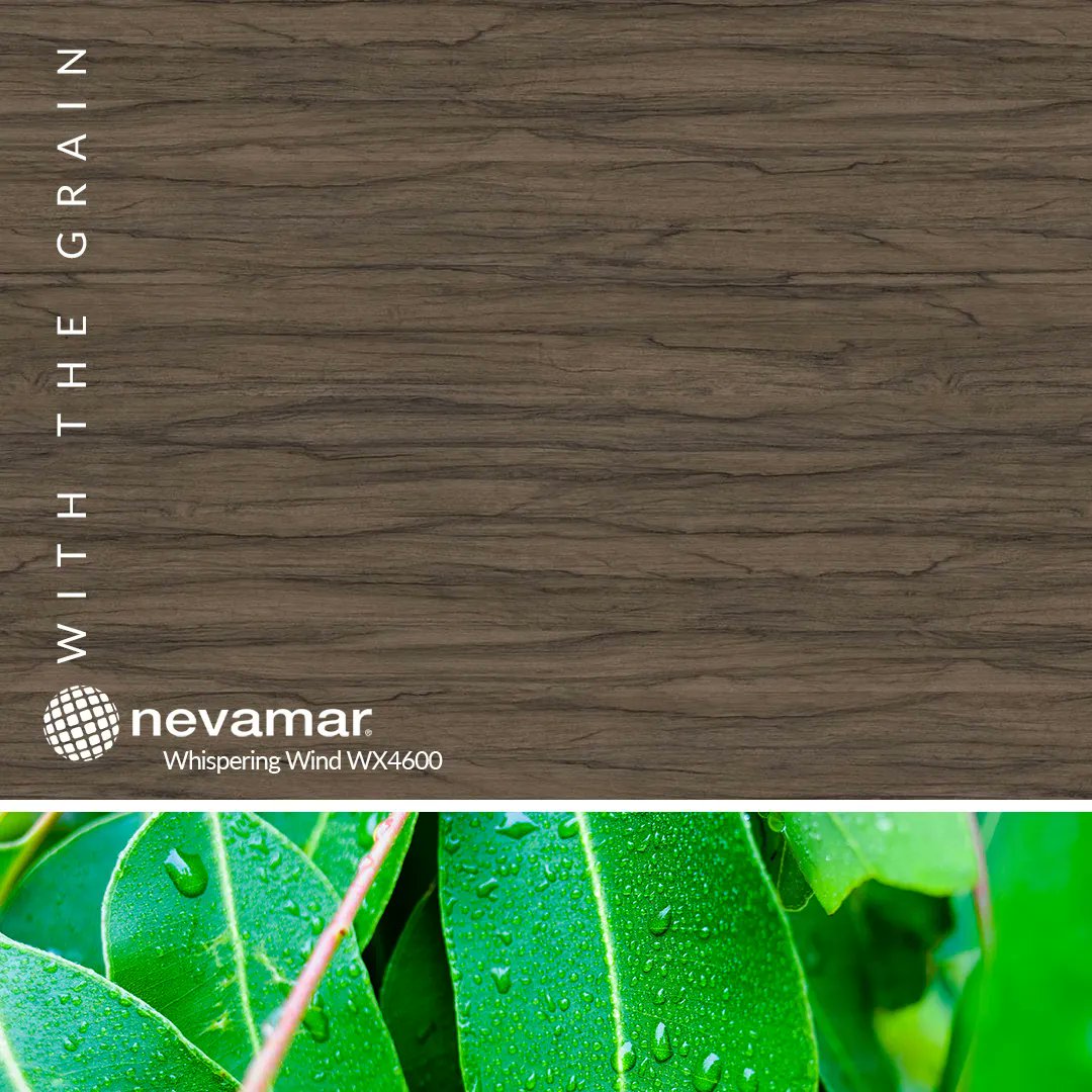 panolam's tweet photo. The subtle gray tones of this eucalyptus exude quiet strength and resemble the softly turning wind turbines of the farmland. A gentle reminder of our responsibility to global sustainability.

#decorativesurface  #nevamar #industrialstyle #contemporarystyle #residentialdesign https://t.co/uHHEBq2pBc