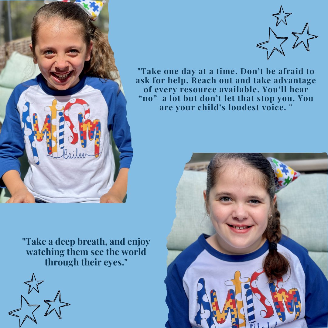 Meet twin sisters Bailee and Blakely, they are 9 years old and both on the spectrum. Baliee loves her iPad and Play-Doh while Blakely has a soft spot for mac and cheese!  Swipe left to see some advice from their mom, Amanda. #FacesFriday #AutismSupportAL #autismmatters