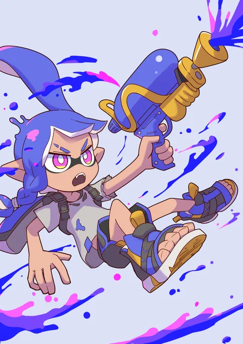 #スプラトゥーン3 #Splatoon3 片手撃ちかっこよい 