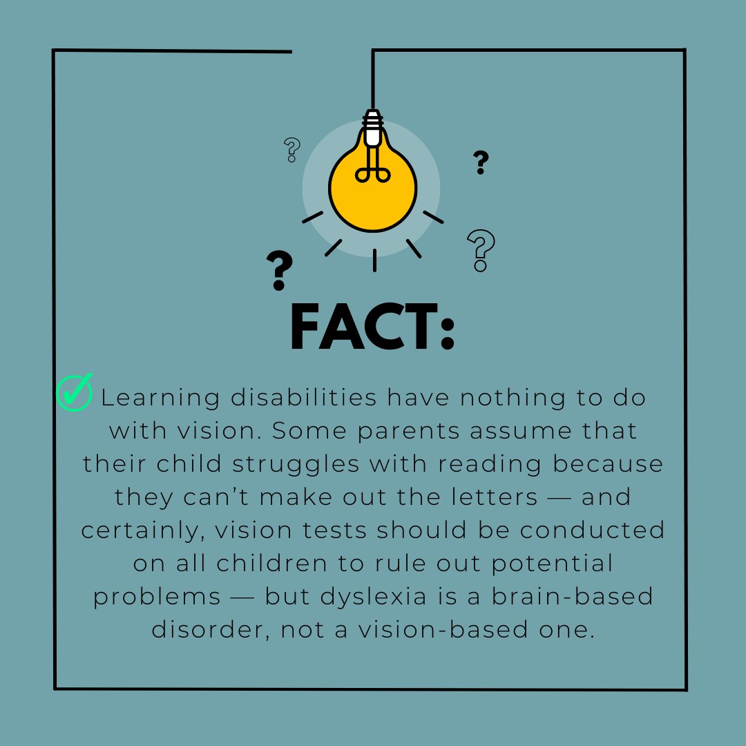 Myths &amp; Facts 🔍 📖
This week we're talking about vision 👇

If you want to learn more visit our website! Link in bio 🤗