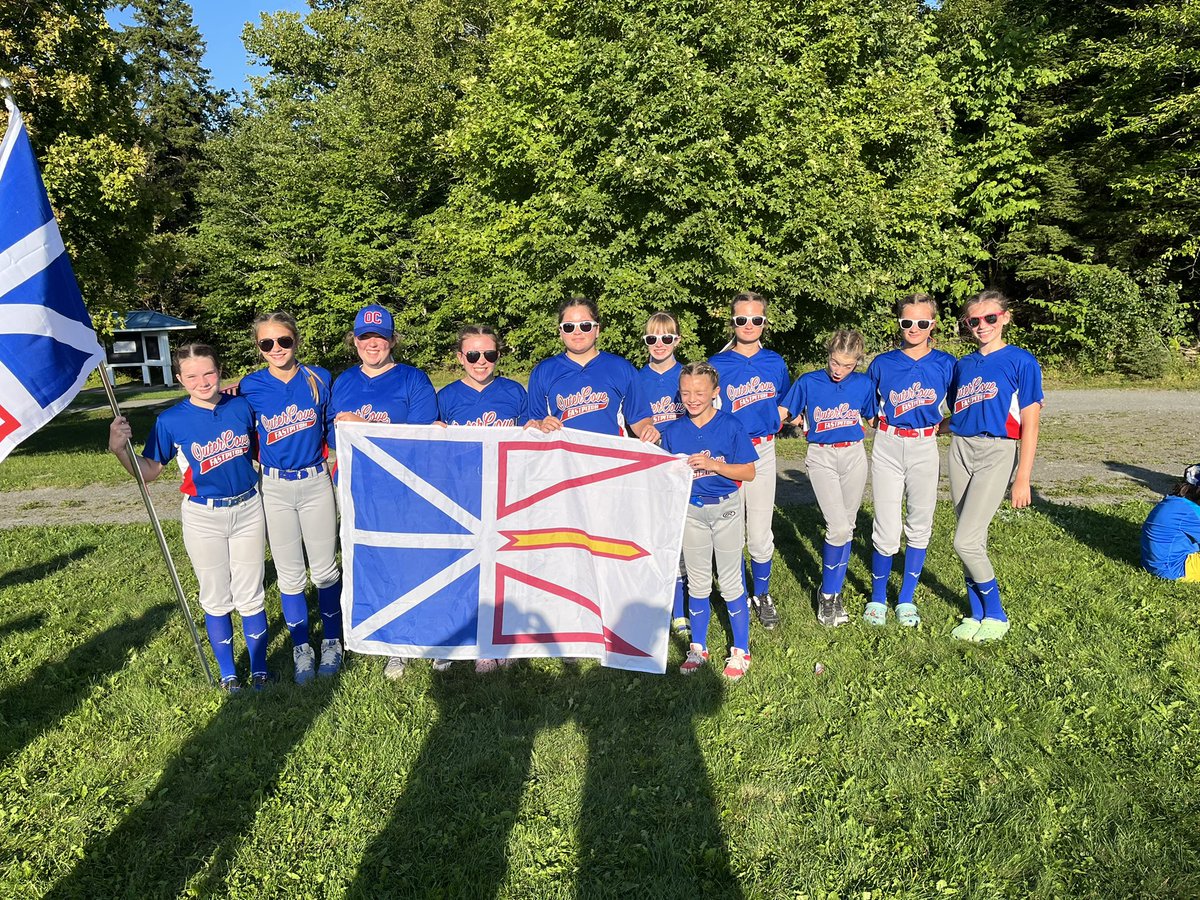 CoveU13's tweet photo. The girls got to experience their 1st opening ceremonies last night in Fredericton. Great to see so many teams at this event and the talent is amazing!  Girls softball is growing strong in Eastern Canada. https://t.co/jpY7LmUCKK