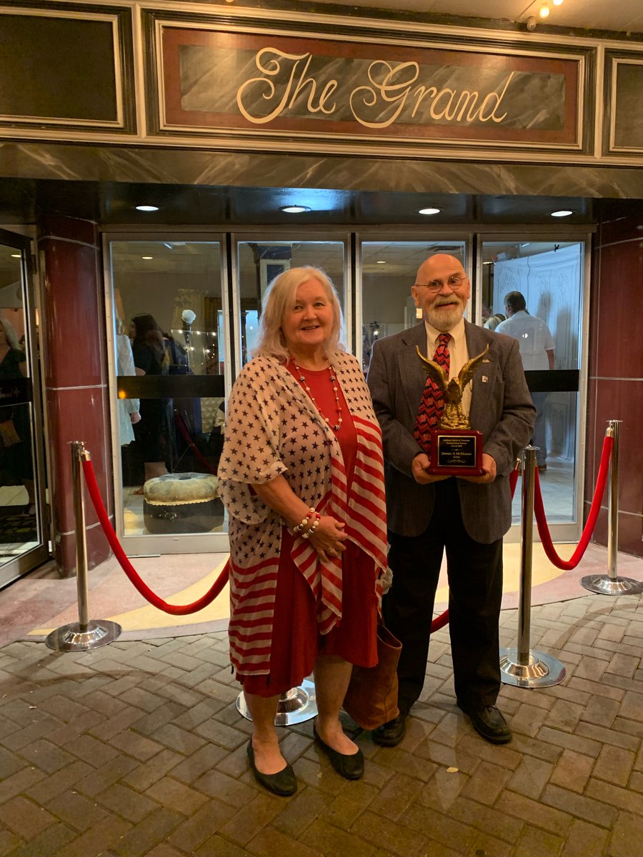 JTLengineering's tweet photo. JTL retiree SFC Jeff McMahan received a Distinguished Veteran award at the 2022 Indiana Salute to Veterans Award Banquet. Our own Steve Marshall was honored to be there. We are forever grateful for his service to our country and at JTL. 

#JTLengineering https://t.co/LcjkANbw9o