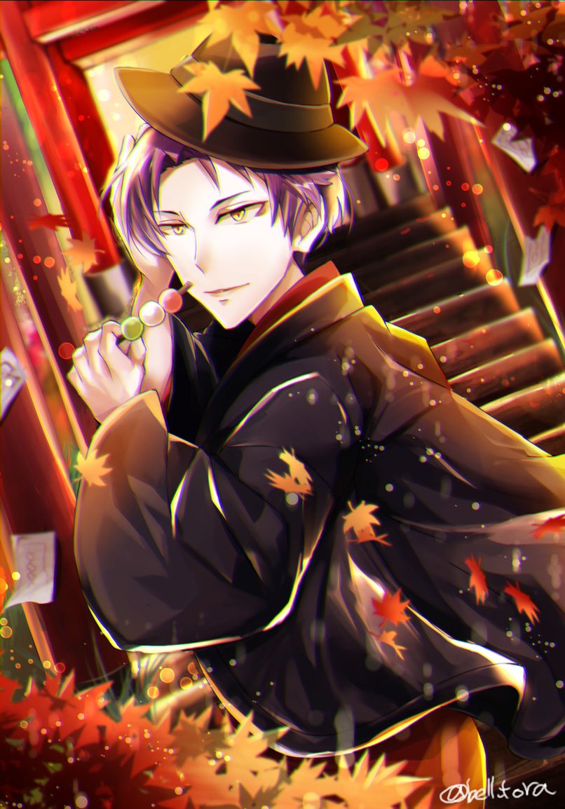 「了さんと神社ということでこのイラスト再掲しときます 」|べるとら🍑🦊🐧⛩のイラスト