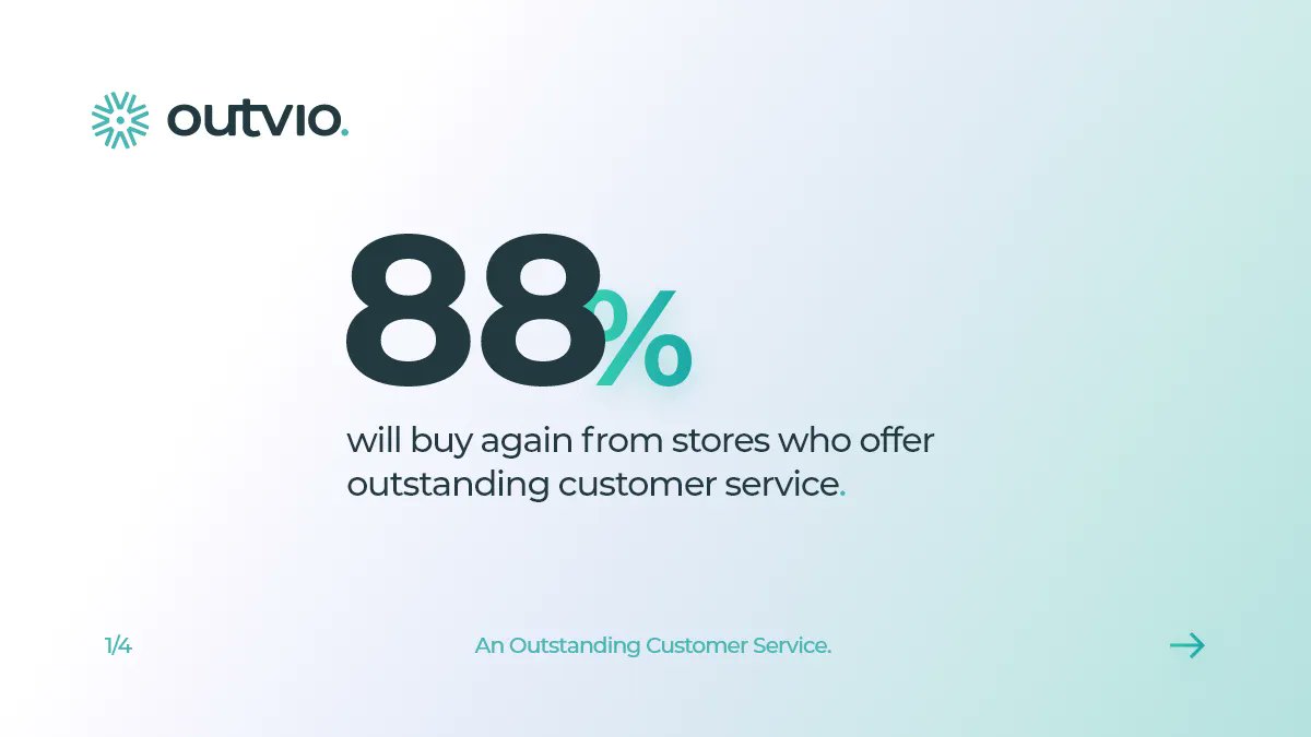 outvio's tweet photo. For a lot of companies, #customerservice is solely about solving problems. But if you take the time to really nurture customers throughout the buying experience, your company will stand out not only for its high quality products but also for its exquisite customer service 🤝 https://t.co/CfRQIeazha