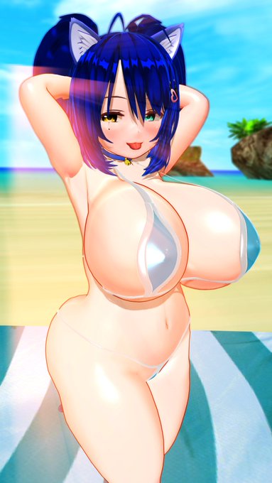 そろそろ夏も終わりなので秋に向けて水着ラリアちゃん 