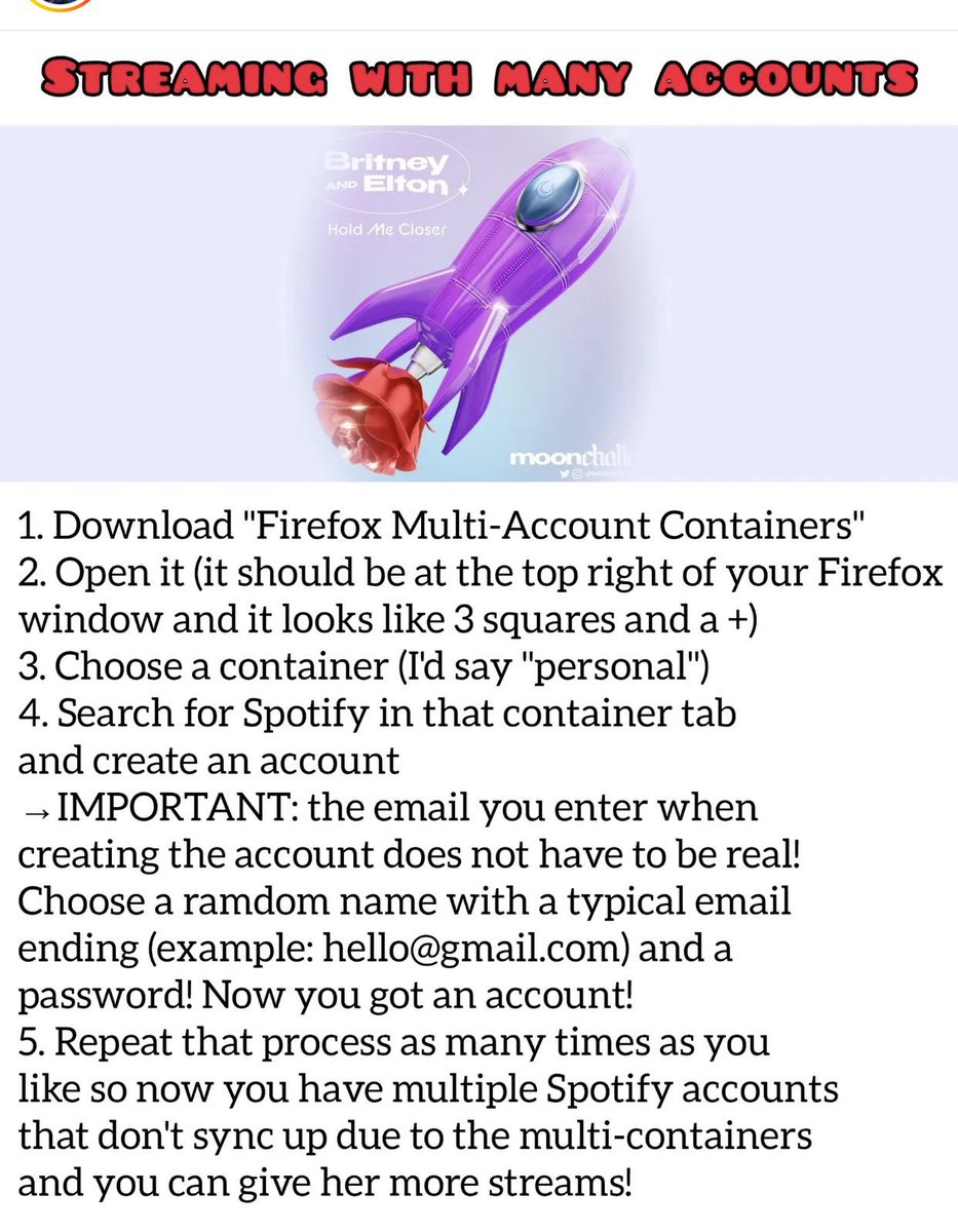 Martiijnn's tweet photo. Follow these steps to get the biggest Spotify debut possible! 🚀✨ #HoldMeCloser https://t.co/MXIyLUFJUO