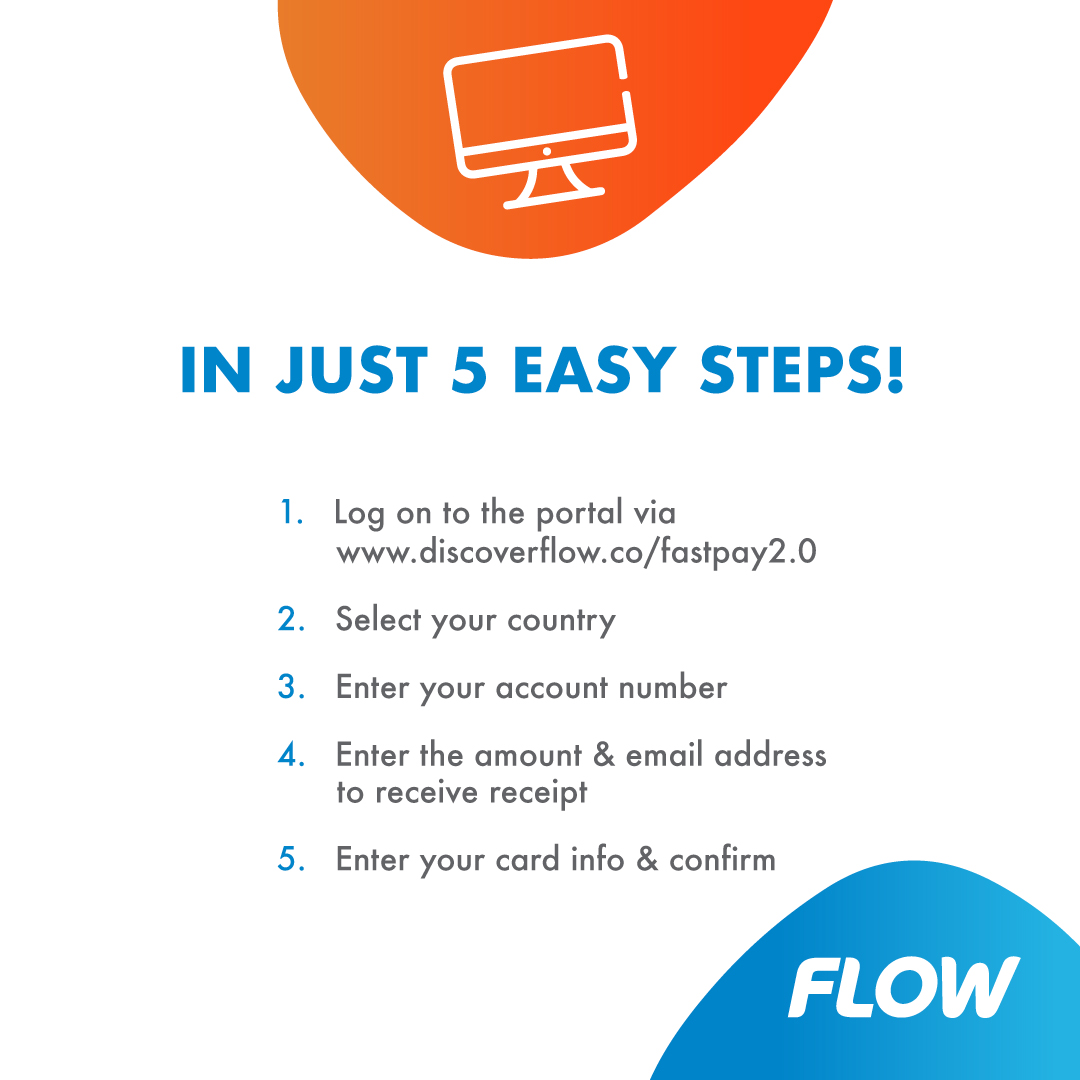 FlowStLucia's tweet photo. Making payment is easy, fast and convenient with Fastpay.
Make monthly payments for your or Mom or a friend in another country. Pay here https://t.co/w9hYbKiLOB
#getmorewithflow https://t.co/zPXxPYacm8