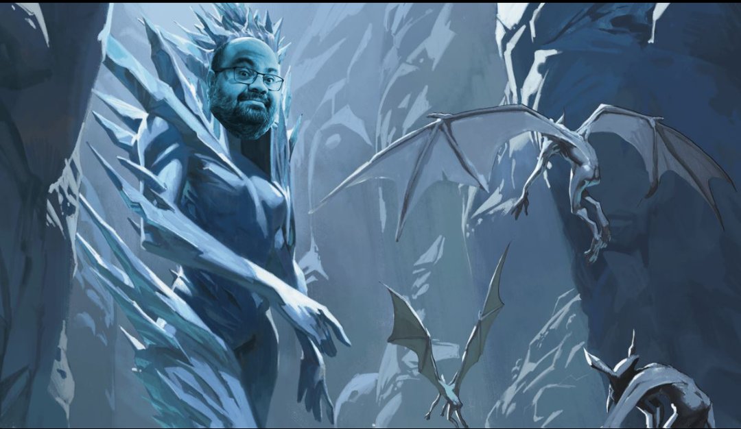 CaolhoMago's tweet photo. E ontem chegamos no final da campanha (após 2 anos) da Rime of the Frostmaiden.
Épico e sensacional!
Narração maravilhosa do @WagnerAraujo e os jogadores @CaolhoMago @bahallax @yellowzando @othiagomoskito 
E a vó se livrou da maldição e foi parar em Ostória há 40k anos atrás! https://t.co/Z8YVVZAT1c