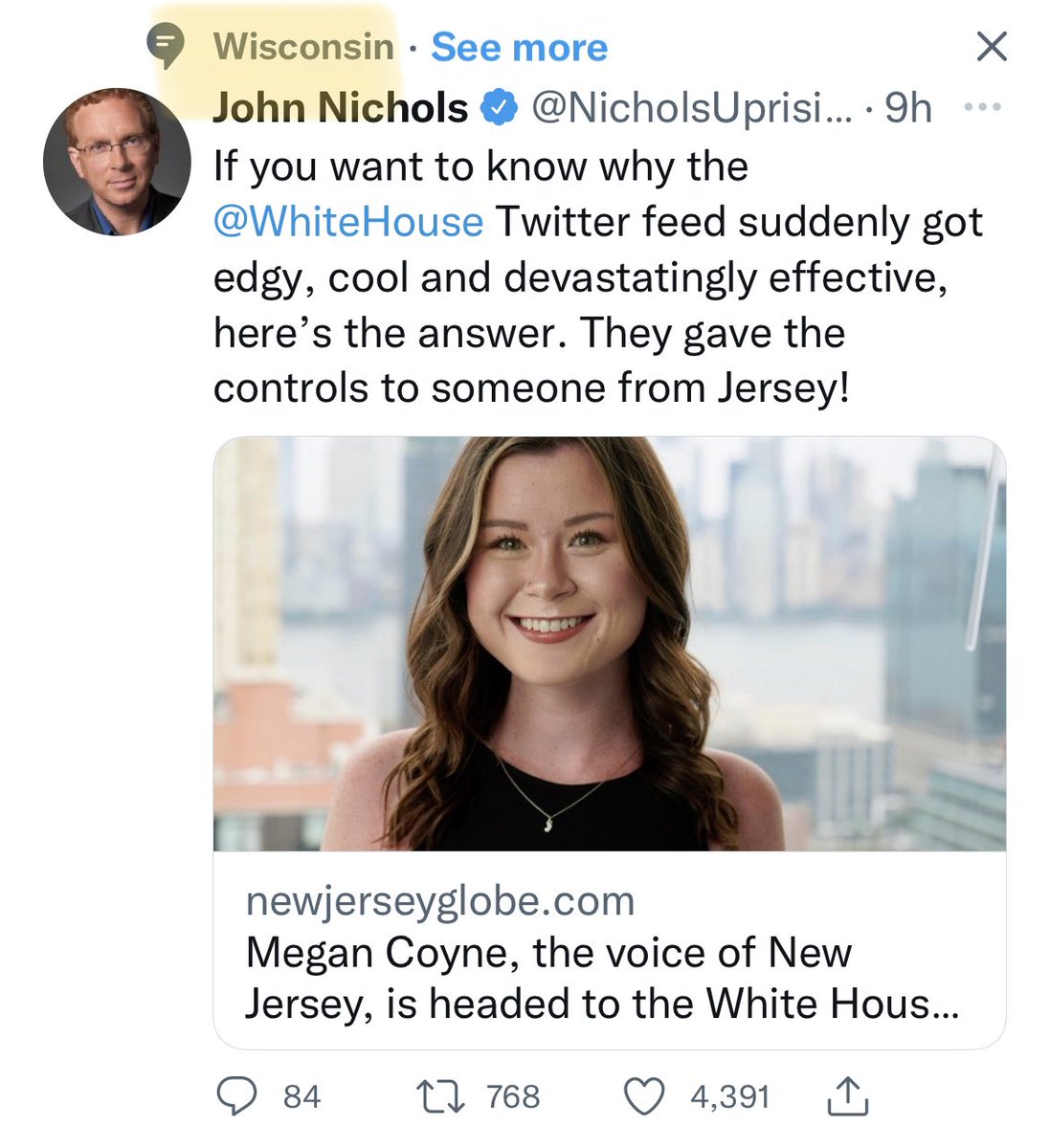 jmtpaints's tweet photo. @NicholsUprising @WhiteHouse Lol Wisconsin?!? https://t.co/Um8NSPQmMA