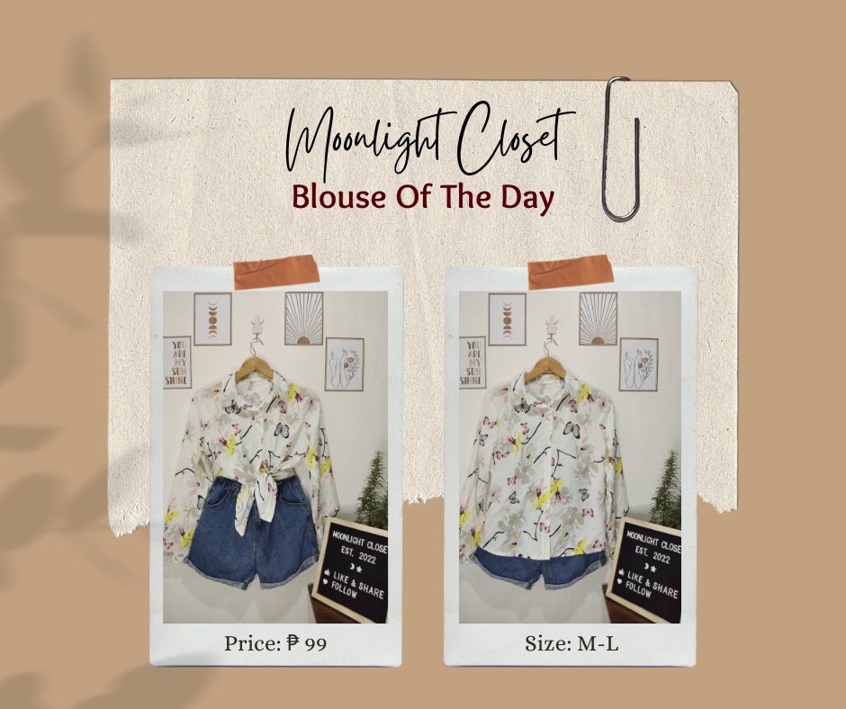 ClosetMoonlight's tweet photo. love butterflies? get this comfy longsleeves polo blouse with butterfly print and add it to your collections! 🦋🦋🦋

#prelovedblouse #koreanblouse #butterflyprint https://t.co/Sd61B651t9