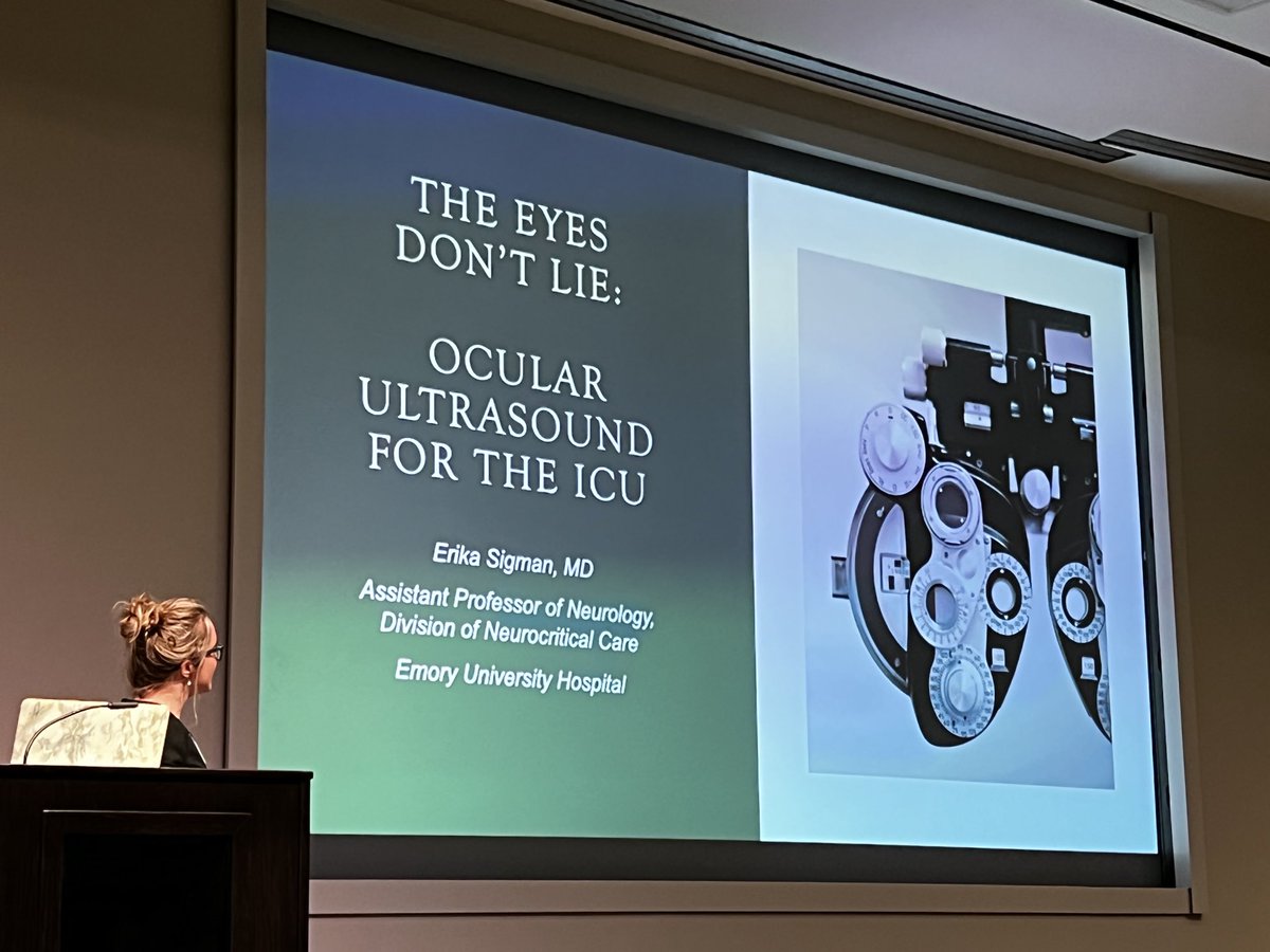 SummitCritCare's tweet photo. #BSTmode neuro-intensivist Erika Sigman answering all our questions about something really new in #CriticalCare …
Ocular ultrasound at #SECCS22! https://t.co/39zUu8HTRU