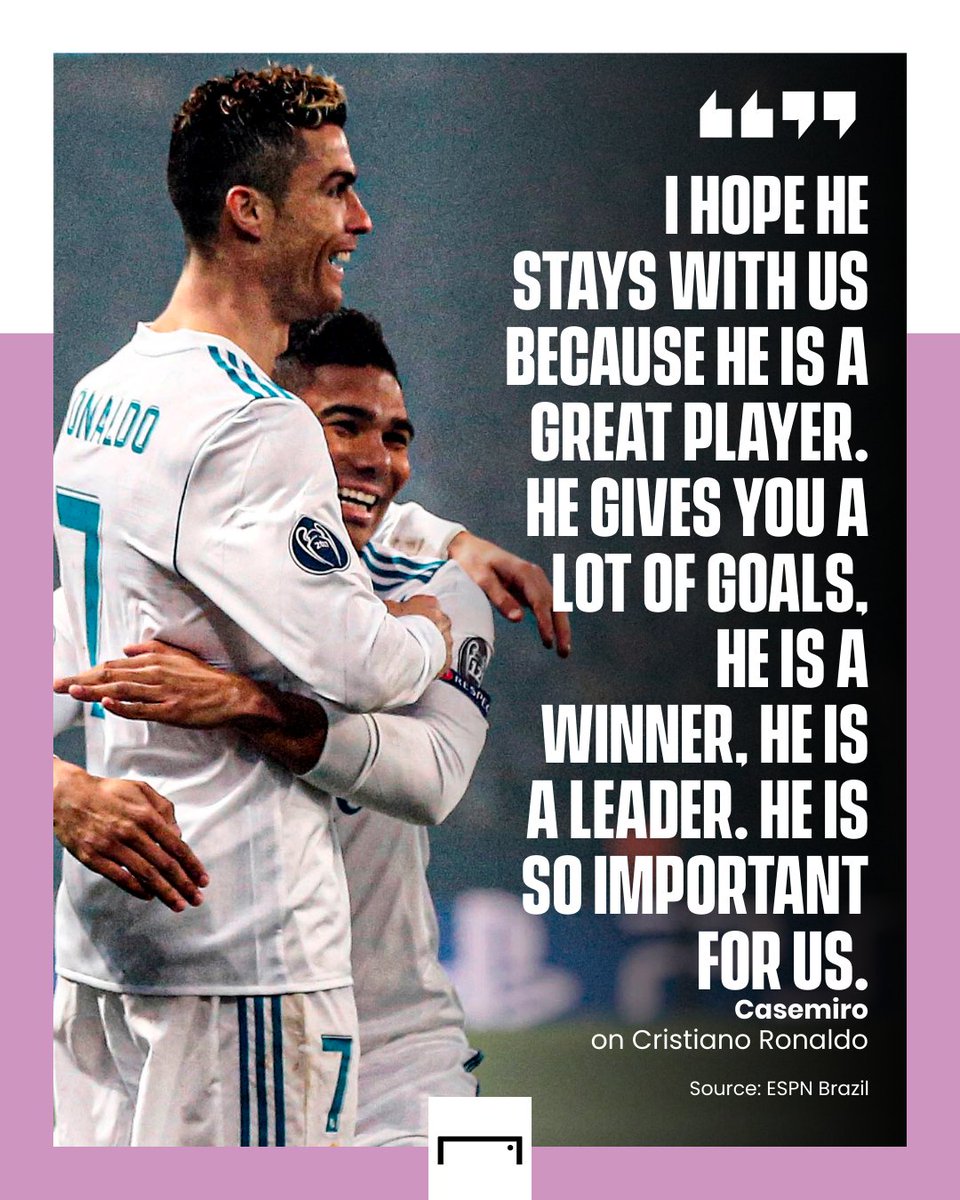 Casemiro wants Cristiano Ronaldo to stay ❤️