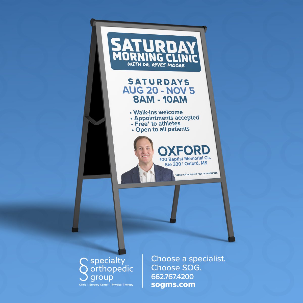 SpecialtyOrtho1's tweet image. Injured but not sure where to go? SOG has you and your athlete covered with our Friday night sports injury clinic in Tupelo and Saturday morning clinic in Oxford!
#chooseSOG #SOGstrong #NoReferralNeeded
