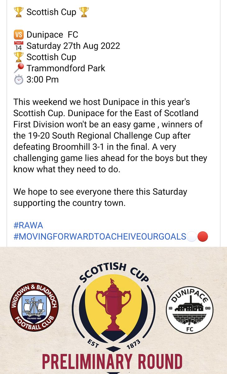 Wigtown & Bladnoch FC tweet media