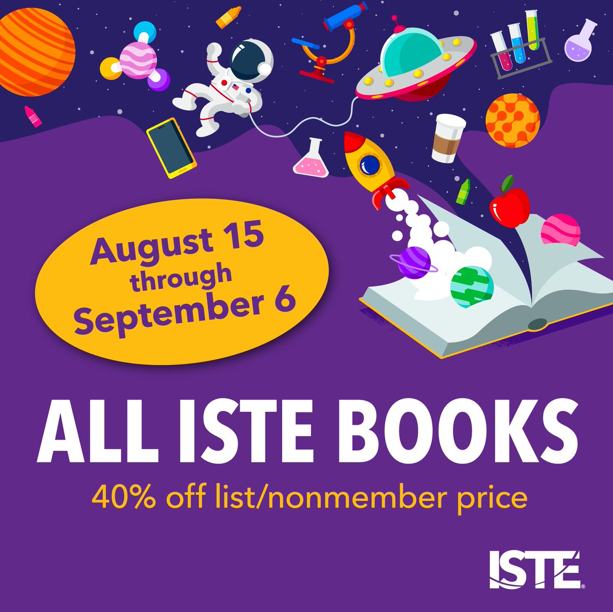 KristinCHarr's tweet photo. This is a great time to start a book study! All #ISTE books are on sale! https://t.co/l5Az1fUiZ2 #AuthenticEdVentures https://t.co/5m4KfHAqie