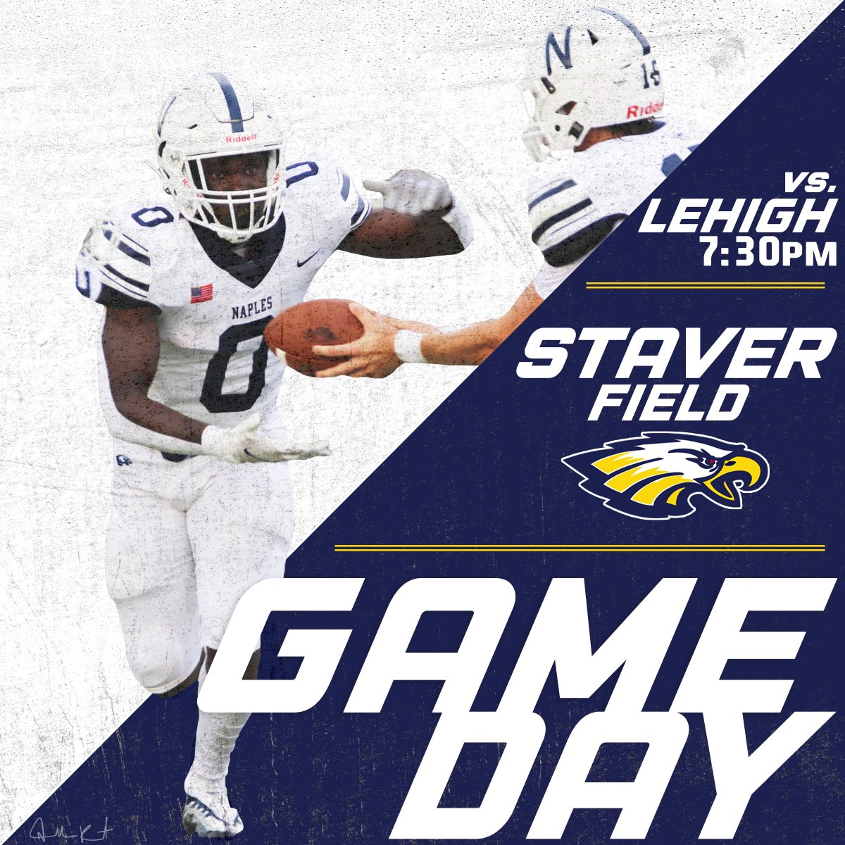 Naples Golden Eagle Football (@naplesfootball) on Twitter photo GAMEDAY!!
📍: Staver Field
⏰: 7:30 PM
📻: @TheSharpDW <a href="/wgcu/">WGCU Public Media</a>
🎟️: gofan.co
<a href="/NaplesHS/">Naples High School</a>
<a href="/FlaHSFootball/">FloridaHSFootball.com</a> GAMEDAY!!
📍: Staver Field
⏰: 7:30 PM
📻: @TheSharpDW <a href="/wgcu/">WGCU Public Media</a>
🎟️: gofan.co
<a href="/NaplesHS/">Naples High School</a>
<a href="/FlaHSFootball/">FloridaHSFootball.com</a>