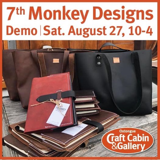 LakeofBaysARTS's tweet image. Browse with flair tomorrow when #artsloop member Oxtongue Craft Cabin &amp;amp; Gallery in #Dwight features the artisan creations by 7th Monkey. #thingstodoinmuskoka #lobarts #destinationmuskoka #algonquin #muskoka #leathercraft #GreatCanadianWilderness #lakeofbays