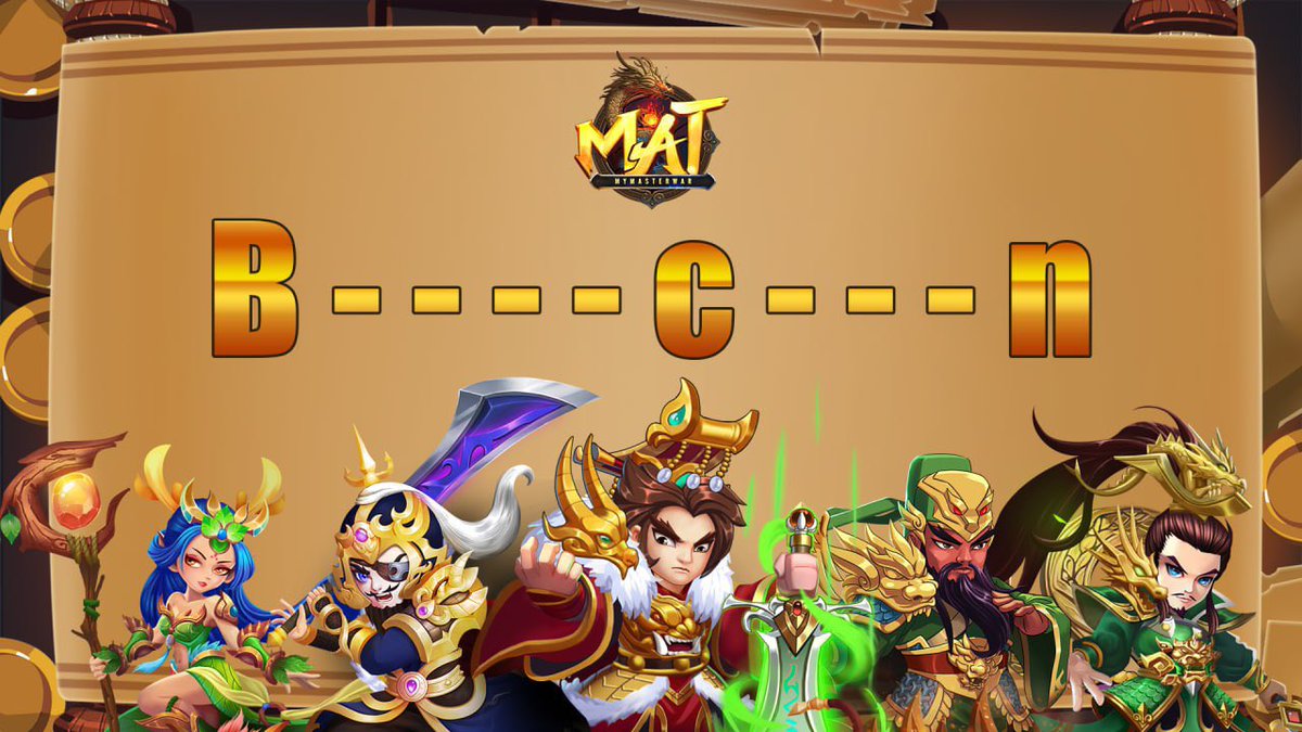 mymasterwar's tweet photo. SERIES OF EVENTS TO CELEBRATE 1 YEAR LAUNCHING
MINIGAME - WEEK 2: Find the lost keyword

Rewards: epic rune chest*5, black iron*100

Retweet this post + hashtag #happybirthdayMAT
Leave the comment as below: YOUR IN-GAME ID + correct word

Deadline: Until 23:00 UTC Aug 28, 2022 https://t.co/YelGXd4Nbc