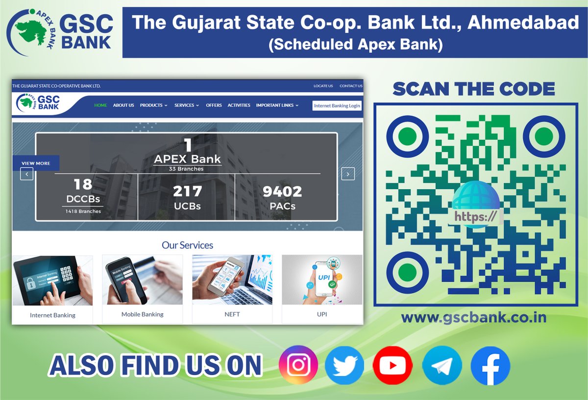GSCBank's tweet photo. Thanks for following us on Twitter
Get live updates & know more about us on our website too. Find GSC Bank on https://t.co/JH3Do6IPNS
#GSCBank #DoVisit #Website #FollowUs #Like #Share #Instagram #Facebook #Twitter #GoDigital #SocialMedia https://t.co/wI1rJfXKrM