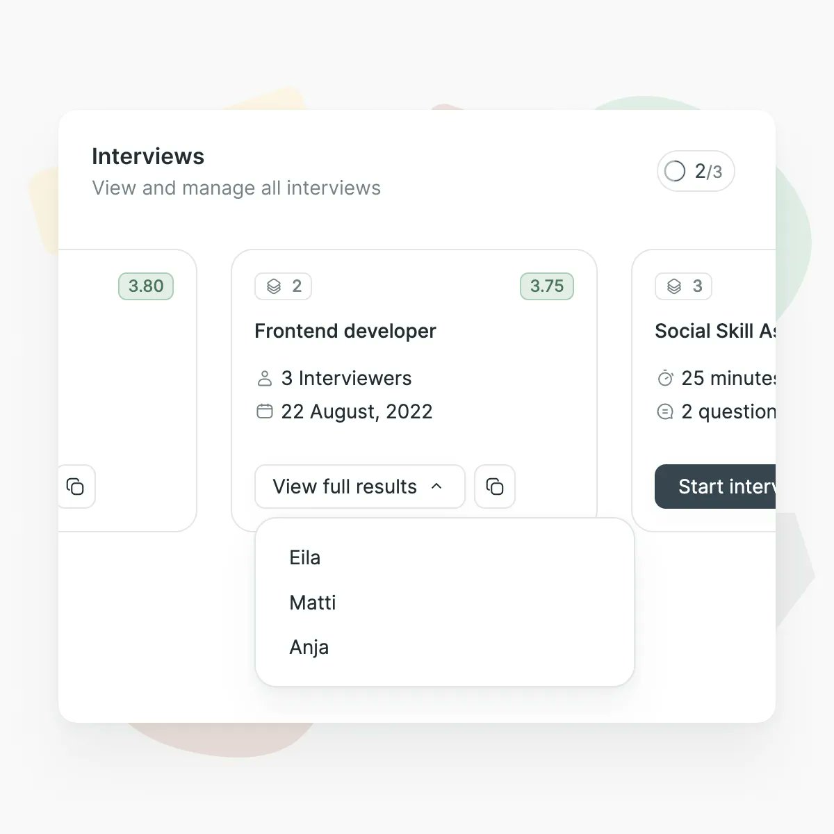 hireproof's tweet photo. Hireproof #FeatureFriday 🔥 Empower your hiring team and have everyone’s voice heard with Hireproof’s Panel Interviews 👯

💬 How do you currently support collaborative hiring? Can the whole hiring team have a say, or does the loudest opinion state who you will hire? 🤫 https://t.co/9bInSttjd9