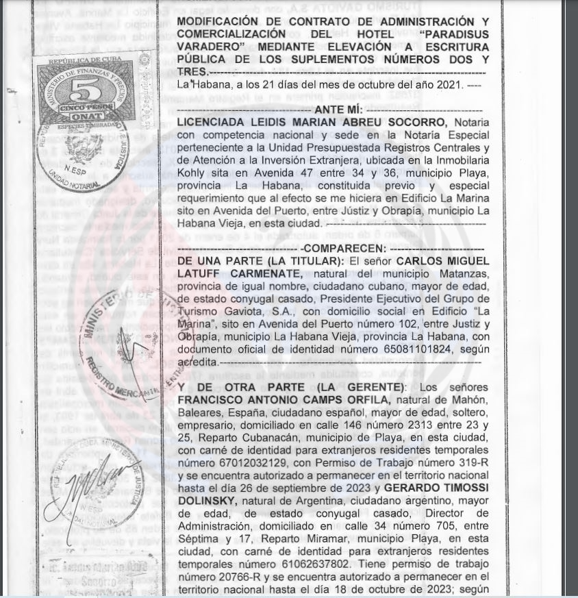 LARESISTENCIAC2's tweet photo. Comenzamos, publicaremos todos los contratos de la venta de los Hoteles Cubanos, principalmente a GESMESOL S.A. estan vendiendo todo porue no pueden administrar nada. FUEGOOO #SOSCUBA #CUBA #CIBERCUBA. https://t.co/Phk6InHzXP