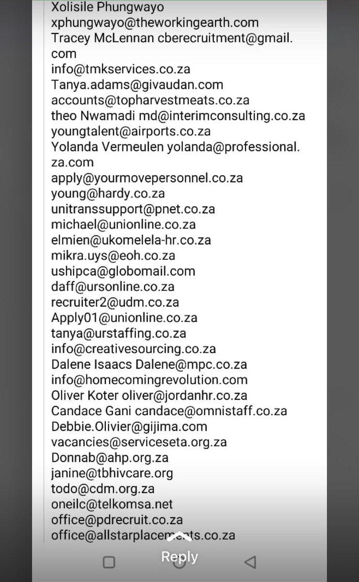 StephenKau28's tweet photo. 🔌 If you’re unemployed send your CV to the emails below 👇🏽 Agencies &amp;HR emails try your LUCK.
Mall of Africa/Duncan/Mnangagwa/Percy Tau #VoetsekMeghan https://t.co/UHFl5zfgG8