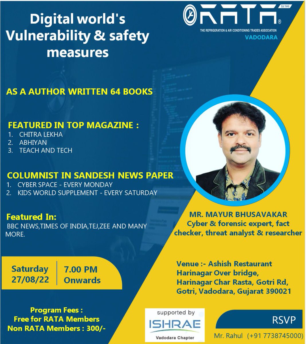 #Hvacbusiness #hvacr #hvac #hvacteam #hvact #coldchain #hvacdesign #hvacengineer #airconditioning #airconditioninginstallation #airconditioningrepair #hvacindusrty #hvacindustrial #hvactech #hvacindia  #hvacprofessional #digitalworld #safetymeasures #vadodara