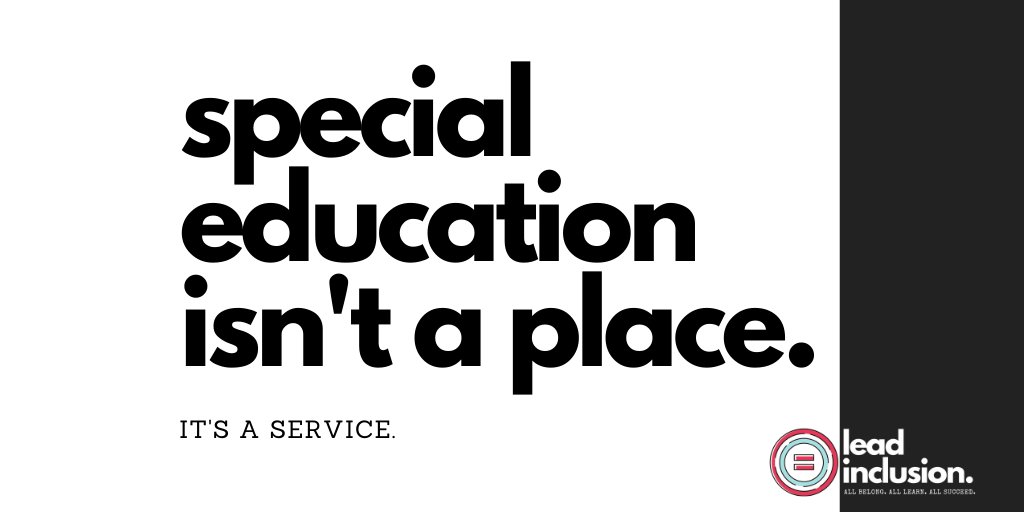 👉 Special education isn't a place; it's a service. And the expertise of special educators can benefit more than only students with IEPs. 👈 #LeadInclusion #GlobalEd #udl #UdlChat #EdChat