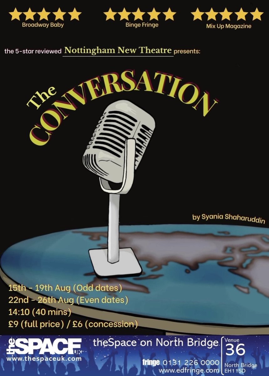 theconvo_edfr's tweet photo. @DanielCameron3 Join the Conversation!

This show explores the disparities that Non-European international students have when moving to the United Kingdom for University. 

Last show today at 14:10pm at The Space on North Bridge💙 https://t.co/8LyLX5BczX