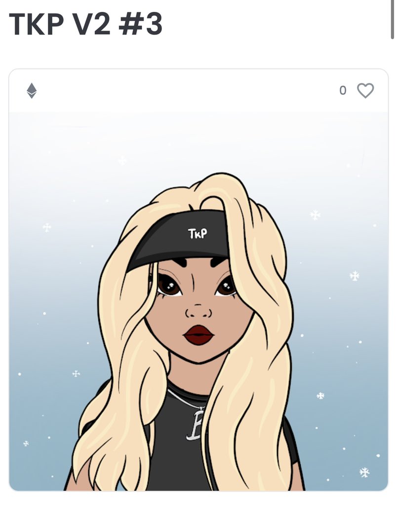 lari5a's tweet photo. Today I reached the ultimate coolest day for me In web3. Meet Larisa minted on @TKPnft collection. My name is an NFT and she is legit me. Let me go cry in my feels #nft #nftmint #mintlivenow https://t.co/O1KLLX0qXy