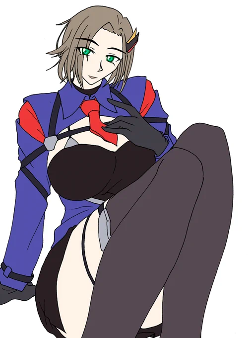 ふーむ。やっぱ肩まわりがカッコイイ服装だな? 