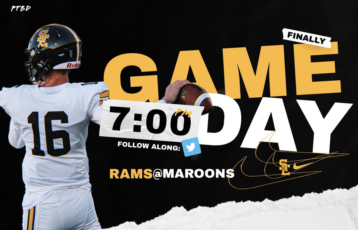 sep_football's tweet photo. It is FINALLY…Gameday!

⏰ 7:00 PM
📍Valley Stadium
🎥 https://t.co/79jy8YwQI2
📲 Follow along with tweet updates 
🏈 SEP Rams vs Dowling Maroons

#gorams | #ptbd https://t.co/1DBld634PE