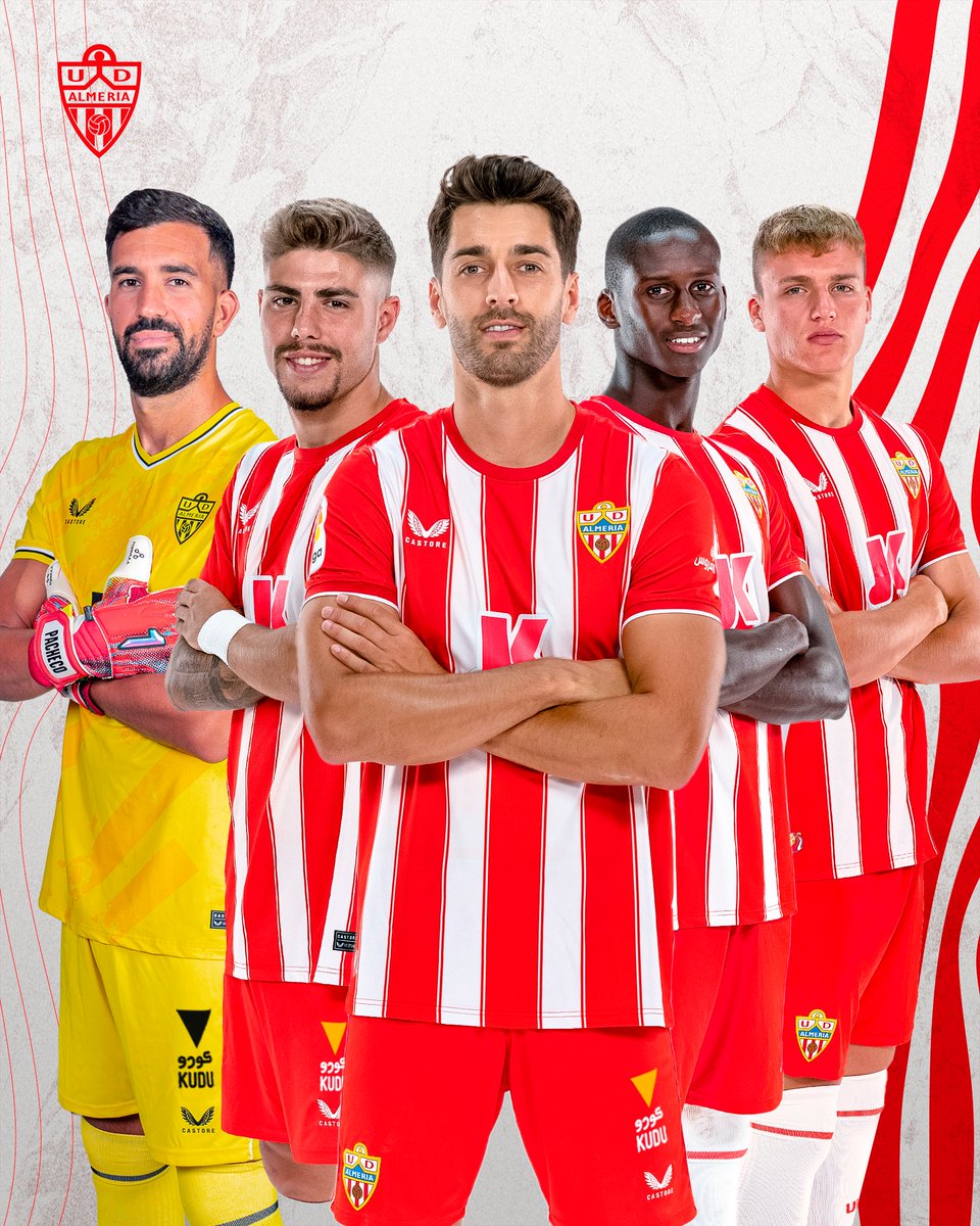 U_D_Almeria's tweet photo. ¡Listos para el partido! ✅

✍️ César de la Hoz, Alejandro Pozo, Houboulang Mendes, Milovanovic y Fernando Pacheco están disponibles para el #AlmeríaSevilla. https://t.co/hzDnW6MVuU