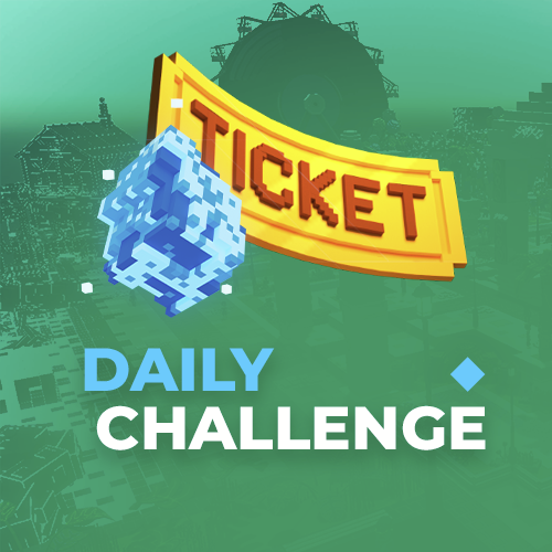 TheSandboxGame's tweet photo. Don't miss out on the extra Raffle Tickets this weekend! 🎫

2️⃣ challenges available! Updated everyday, see you tomorrow for a new one! 😉

https://t.co/6ebC7DqotH https://t.co/e2rVKEeruK