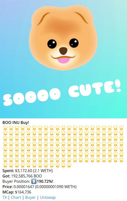 BooINU_token's tweet photo. @ey_pablo $BOO is also slaying the sellers. 

Hold your $BOO or get REKT. https://t.co/oCal7BnRnp