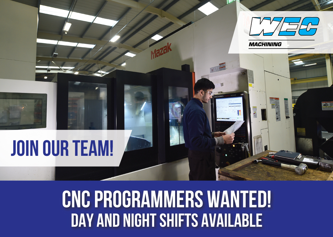 wecgroupltd's tweet image. Our specialist WEC Machining division are on the lookout for experienced CNC Programmers to join our Blackburn team! We currently have vacancies available working on our state-of-the-art HAAS, Mazak and Heidenhain machines.

wec-group.com/current-vacanc…

#Engineering #WorkWithWEC
