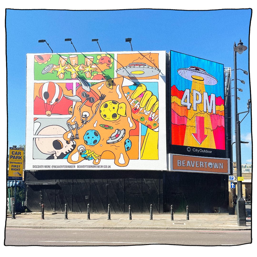 BeavertownBeer's tweet photo. Something out-of-this-world is about to go down in Shoreditch. Head down at 4PM to check it out. #HopsOnHopsOff https://t.co/XA7iFZKtxW