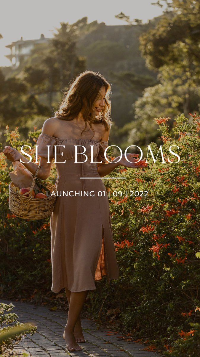 She Blooms | 1 Sep 2022 🧺

Featuring dainty feminine styles that compliment the ever blooming female form.