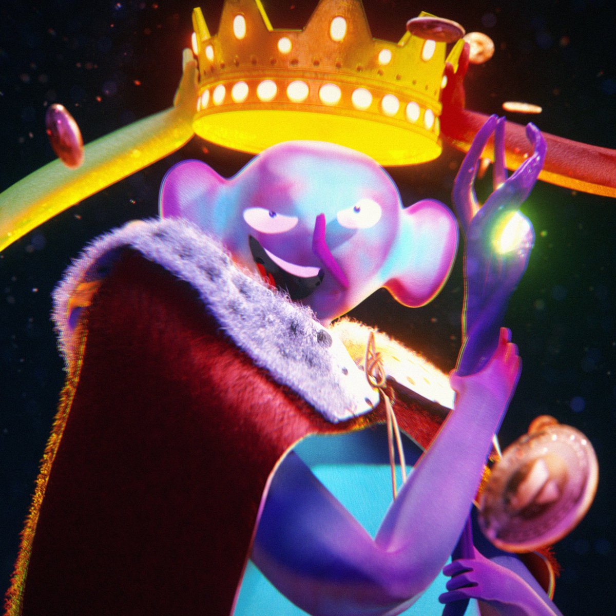 cemduzz's tweet photo. I wonder What AI can do! nd i combined ThePerson "Hail to the King" using with DALL-E AI and the result is impressive... The future is here!

@thepersonNFTs  #dalle #nft #3d #art https://t.co/5IlPCA7Kyc