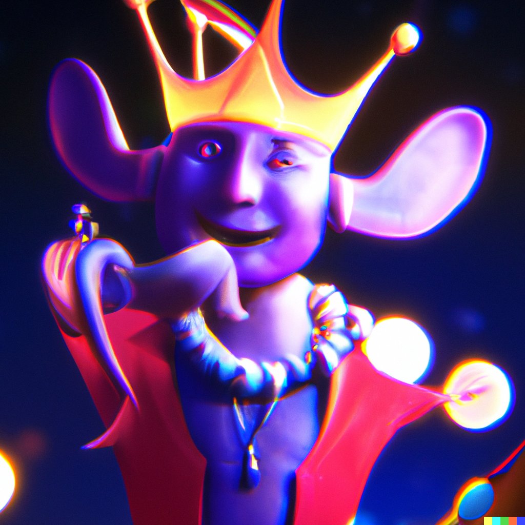 cemduzz's tweet photo. I wonder What AI can do! nd i combined ThePerson "Hail to the King" using with DALL-E AI and the result is impressive... The future is here!

@thepersonNFTs  #dalle #nft #3d #art https://t.co/5IlPCA7Kyc