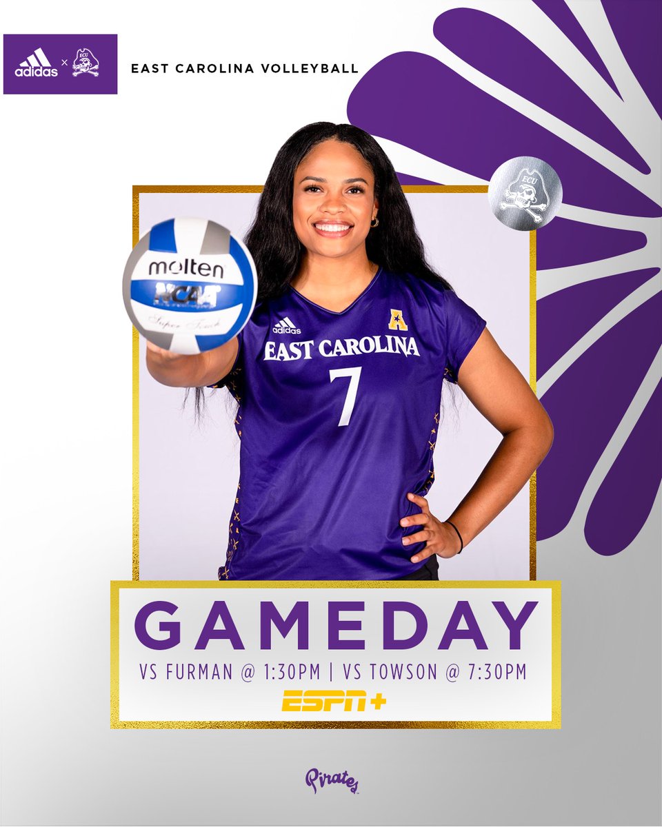 ECUVB's tweet photo. GAME DAY IS FINALLY HERE!🔥

📍: Minges Coliseum 
⏰ Furman: 1:30 PM | Towson: 7:30 PM
📺- Furman
https://t.co/znBDoocbKO
📺- Towson https://t.co/yKcpbFhFxA

#GoPirates🏴‍☠️ https://t.co/jykC0Lhi9H