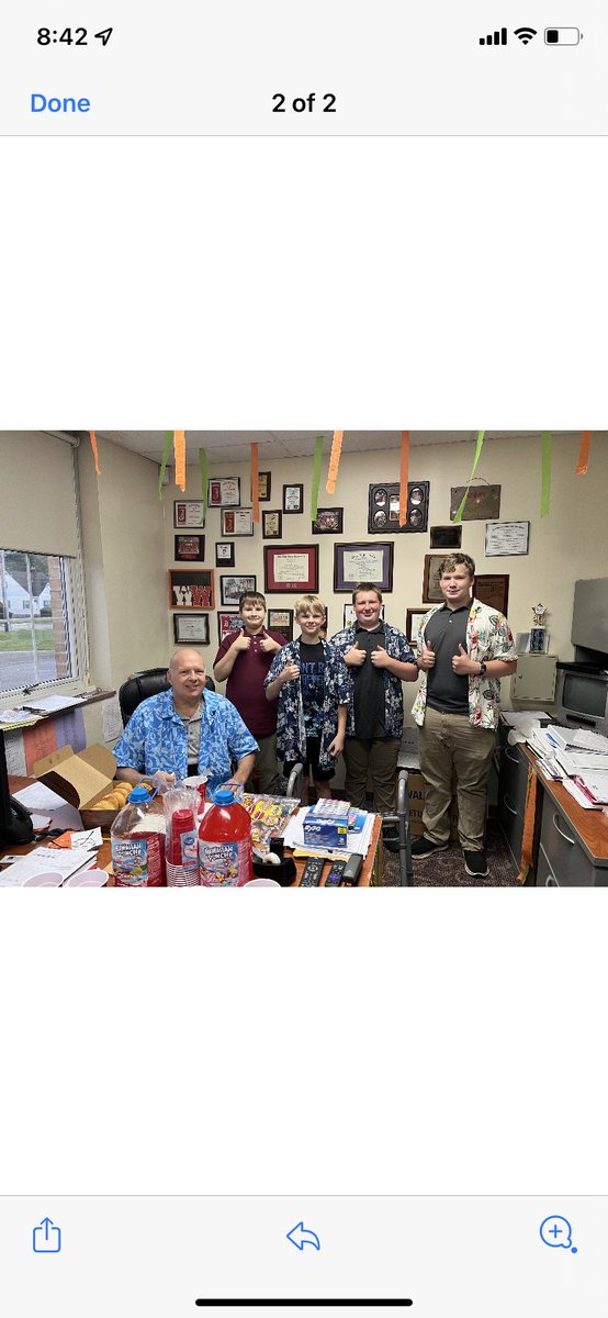 Thanks goes out to these students who wanted to make Mr.Davis’ day go a bit better! Thank you guys!