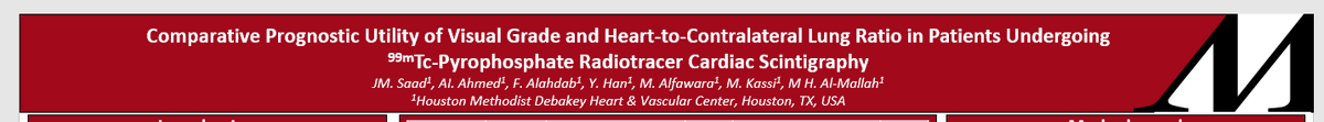 Interested in the prognostic role of PYP scans or #PET quantification of LV volumes? Head over to Station 1 - Research Gateway for a chance to see two of our posters from the #AlmallahLabs|<a href="/almallahmo/">Mouaz Al-Mallah, M.D MSc</a> 
#ESCCongress #esccongress2022