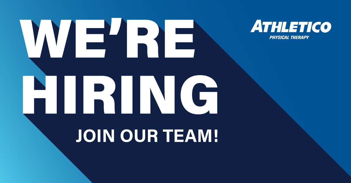 #GrowWithAthletico: Looking to advance your career with a growing team that's passionate about patient care? We're #hiring! Click here to view our open positions ➡️ ow.ly/UqUe50Kt2w1