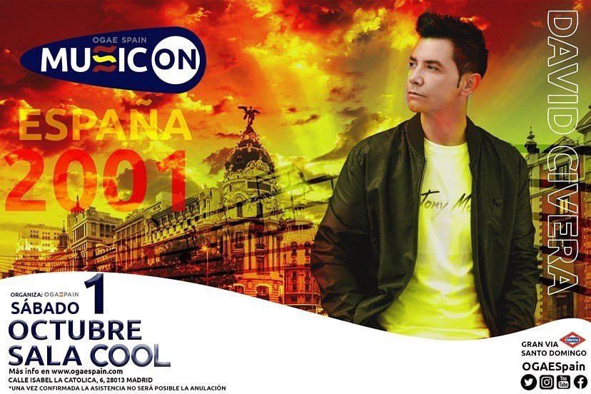 DescuEurovision's tweet photo. David Civera se une a la gran fiesta del #ogaespainmusicon 2022 #eurovision #españa #spain #davidcivera #eurovision2001 #new #song #music #news #dilequelaquiero #madrid #salacool #ogaespain https://t.co/EHIXWrJCcp