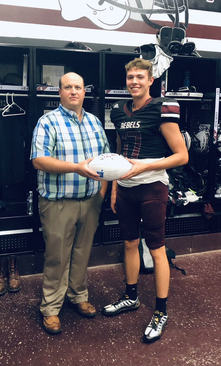 Congratulations to <a href="/cbond_4/">Cameron Bond</a> who was named the Cull Family Pharmacy Player of the Week last week vs Nicholas County.

He finished the game with:
6 Tackles
1 TFL
2 Sacks
1 FF 

#OCFB
#ATB
#RebelsFootballFamily