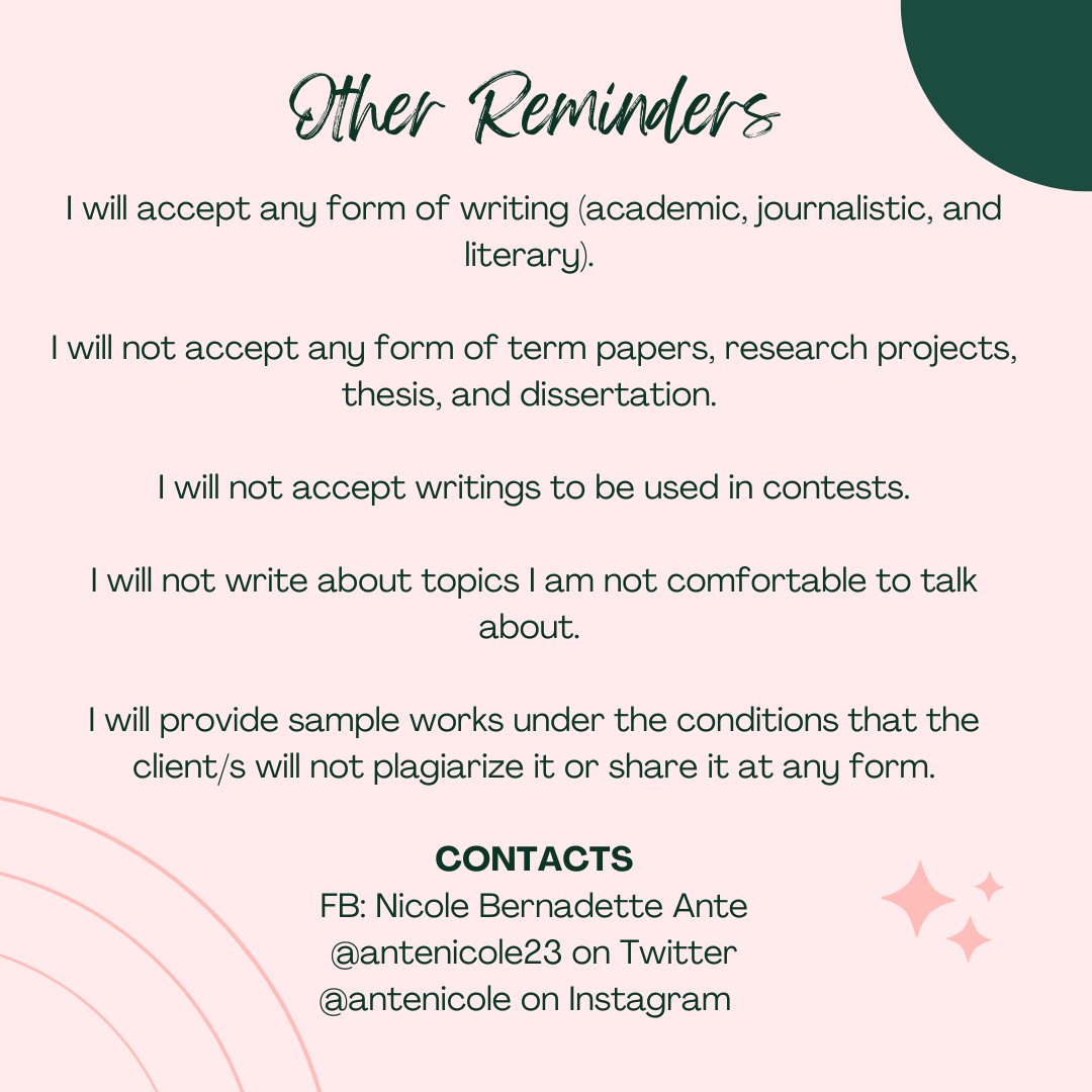 antenicole23's tweet photo. Hi loves!🌻

I will be opening my writing commissions again✨

A retweet is greatly appreciated💖

You may also share it with your friends outside Twitter hehe

Do not hesitate to send me a DM for questions📩

Thank you and keep safe y'all🤗 https://t.co/Vt16Roau33